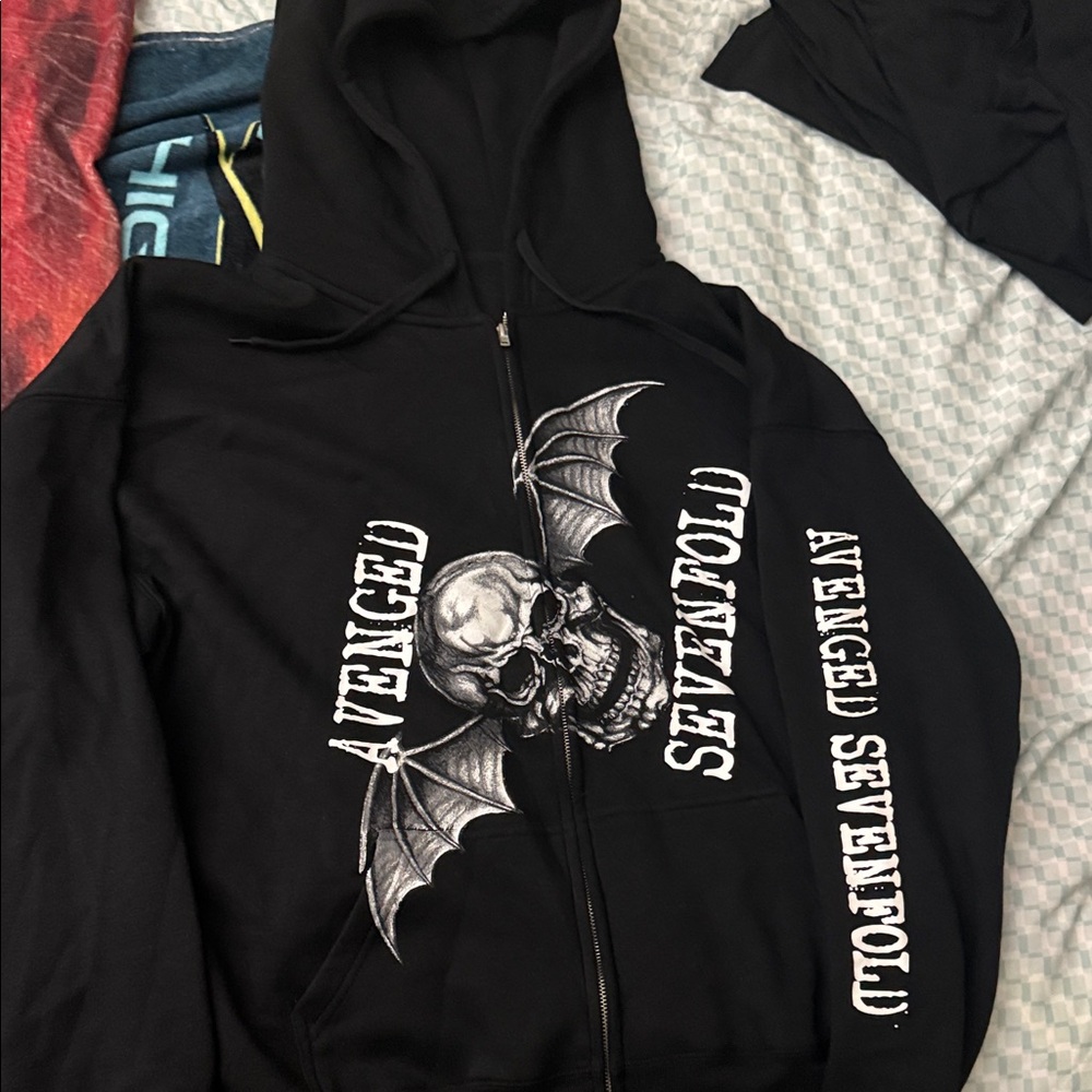 Avenged Sevenfold DeathBat zip up hoodie